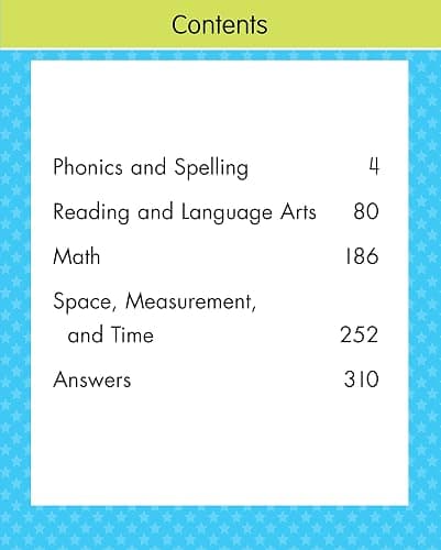 First Grade Big Workbook Ages 6 - 7: 220+ Activities, Phonics, Spelling, Reading, Language Arts, Math, Space, Measurement and Time (Gold Stars Series) thumbnail 3