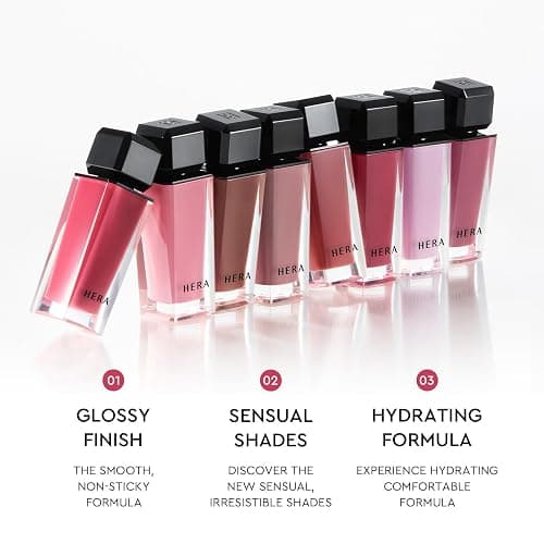 HERA Sensual Nude Lip Gloss #415 BROWNIE BOY - FELIX Picked [Featured on JUST MAKEUP] | Volumizing Sheer & Glossy Finish, Non-sticky, Moisturizing and Hydrating, Korean Makeup, 0.17 oz. (5g) thumbnail 4