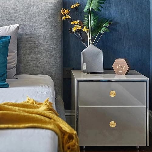 AddLotLot 12 PCS Golden Cabinet knobs Round Golden Cabinet Knobs Kitchen Cabinet Pulls Round Knobs Handles for Kitchen, Bedroom, Bathroom, Vanity Cabinets, Furniture Decoration Accessories thumbnail 5