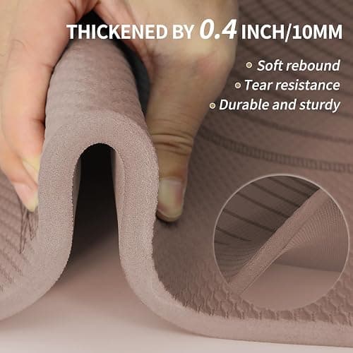 PAIDU Large Yoga Mat-72’x36’x0.4’ Extra Width ＆ Thick,Comfortable,Non-Slip Exercise Mat-Works Great on All Floor for Stretching,Yoga Studio,Gym or Home Workouts thumbnail 4