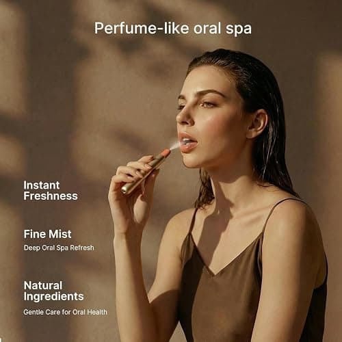 ZDEER Electric Oral Spray for Bad Breath & Dry Mouth, Probiotic Fresh Breath Mouth Spray, Alcohol Free Rechargeable Micro-Mist Breath Spray with 3 Flavor Cartridges, Travel Size thumbnail 2