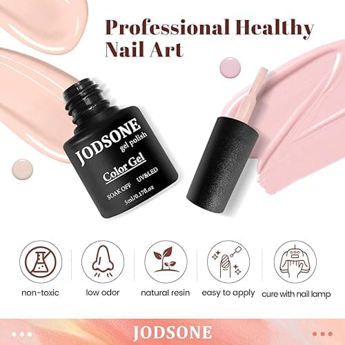 JODSONE 23 PCS Gel Nail Polish Set with Base Glossy and Matte Top Coat Multicolored Gel Nail Long Lasting Suitable for All Seasons thumbnail 5