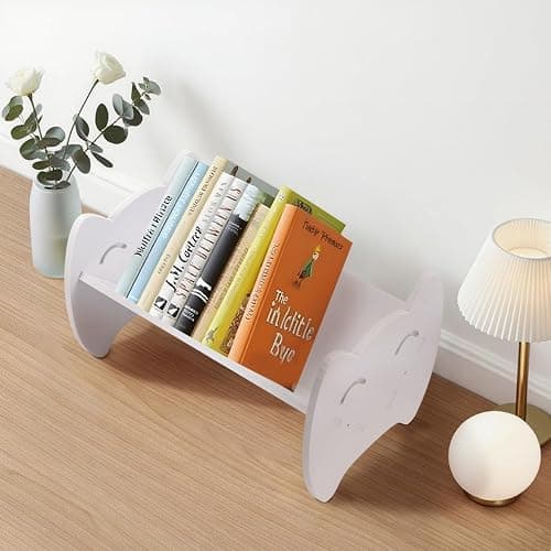 GREENSAPPIRE Bookcase White Desktop Storage Rack Kids Bookshelf Storage | Display Rack for Bedroom, Study, Playroom, for Kids thumbnail 6