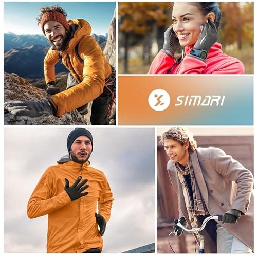 SIMARI Winter Gloves Women Men Ski Snow Gloves Liner Thermal Warm Touch Screen, Suit for Running, Cycling, Biking, Hiking, Driving, Walking, Typing, Freezer Work, Sports, Soccer, Shooting, Gaming 102 thumbnail 8