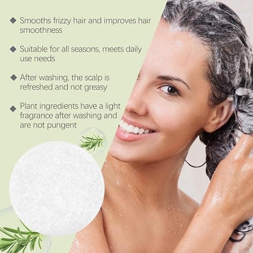 Zwiebel-Rosemarin-Shampoo-Bar, Onion Rosemary Haarseife, Shampoo Bar für Haarwachstum, Tiefenreinigung und Hydratisierung, Für alle Haartypen, Reisegröße thumbnail 8