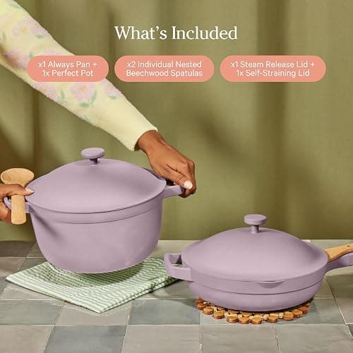 Our Place Home Cook Duo - Always Pan 2.0 & Perfect Pot Bundle | Multi-Functional Cookware Set Replaces 18 Pieces | Sage thumbnail 7