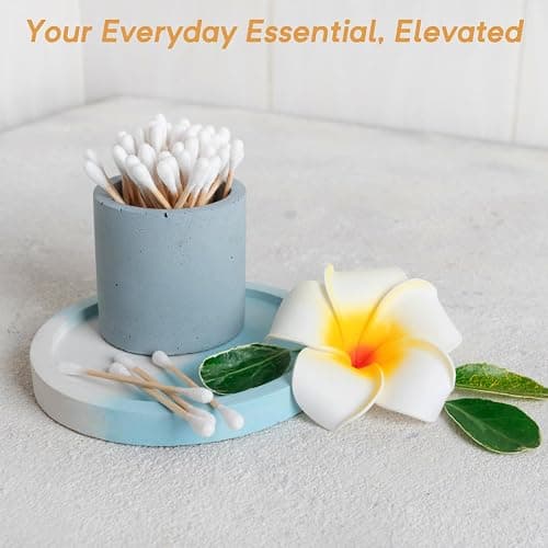 Bamboo Cotton Swabs, Soft Lint-Free Double Tips, 1000 Count Storage Box | Rounded Tips Feel Gentle For Outer Ear Care, Face Cleaning, Skincare, Daily Touch-ups thumbnail 7