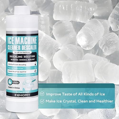 EUHOMY Ice Machine Cleaner Descaler, 16 Fl OZ Ice Maker Cleaner (4 Uses Per Bottle), Ideal Universal Descaling Solution for All Brands Ice Maker, Single Use Coffee and Espresso Machines thumbnail 3