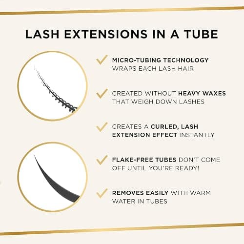 Tarte tartelette XL tubing mascara – Lash Extensions in a Tube with Peptide, Vitamin E & B5, Extra Length & Volume, Longwear, Smudge-Proof, Easy to Remove, Vegan & Cruelty Free thumbnail 7