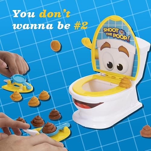 Brybelly Shoot The Poop – The Original Talking Toilet Game for Kids & Families – Funny Fast-Action Poop-Launching Game with Sounds & Silly Humor for Ages 4+ thumbnail 6