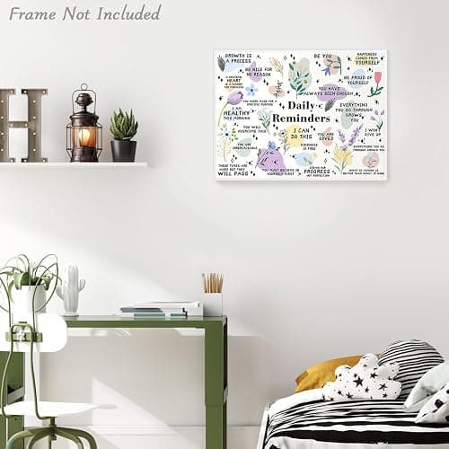 Dazzlewall Motivational Daily Reminder Wall Art Poster Positive Affirmations Prints, Inspirational Quotes Wall Poster for Classroom Office Decor 12x16 in Unframed thumbnail 4