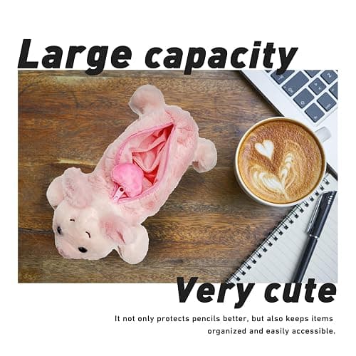 Cmtuuy Pencil Case, Cute Pencil Pouch, Pen Bag Case, Plush Large Capacity Storage Bag, Zipper Pen Pouch for Girl and Boy (Shark) thumbnail 7