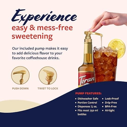 Torani Mango Syrup for Drinks, Flavoring for Iced Tea, Lemonade, and Sodas, Glass Bottle with Pump Included, 25.4 Fl Oz thumbnail 5