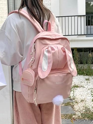 AIBFRID 4Pcs Mini Backpack Keychain,Cute Cosmetic Bag for Women,PU Leather Makeup Bag Key Pocket Lipstick Bag Card Holder Data Cable Organizer Zipper Pouch (black beige pink gray) thumbnail 2