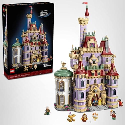 LEGO Disney Princess Beauty and The Beast Castle Building Set - Room Decor for Women & Men, Ages 18+ - Model Building Kit for Adults - Book Shelf Display - Gift for Disney Fans - 43263 thumbnail 8