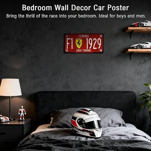 BAYABU Metal Tin Signs car Plate enzo Ferrari Bar Pub Cafe Home Decor Retro Poster Vintage Wall 6 x 12 inches thumbnail 7