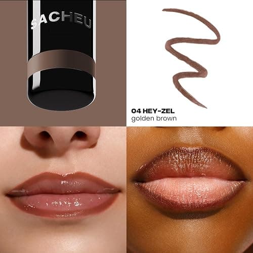 Sacheu Lip Liner STAY-N Peel Off Lip Stain — Long Lasting Matte Lip Tattoo Transfer Proof Lipstain Infused with Hyaluronic Acid & Vitamin E for All Skin Types — Vegan & Cruelty-Free, HEY-zel thumbnail 2