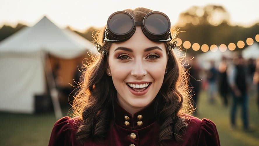 Vintage Steampunk Goggles Mad Scientist Goggles for Halloween Costume | Cosplay Steam Punk Glasses Accessory Ghostbusters Inventor Aviator Goggles for Men,Women,Adult thumbnail 5