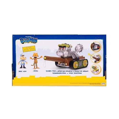 JAKKS Dog Man Squirrel Tank Shooter Vehicle Playset with Petey and Dog Man Action Figures thumbnail 7