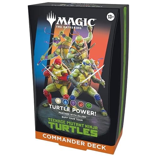 Magic: The Gathering | Teenage Mutant Ninja Turtles - Commander Deck - Turtle Power! | Collectible Trading Card Game - Image 1