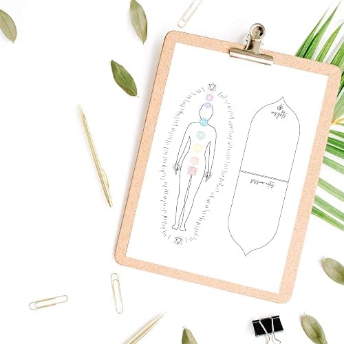 Reiki Distant Session Chakra Healing Board | Physical Printed 8.5" x 11" inches Crystal Healing Meditation Pack of 50 thumbnail 8