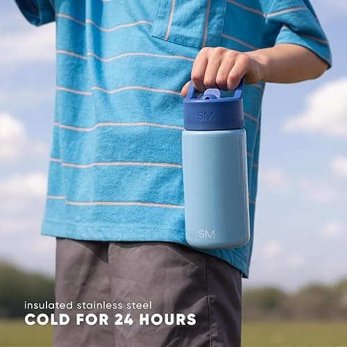 Simple Modern Kids Summit Water Bottle with Straw Lid | Disney Winnie the Pooh 18oz Stainless Steel Cup Insulated Tumbler for Girls, School | Winnie the Pooh Floral - Disney-Winnie the Pooh Floral - 18 Ounces thumbnail 6