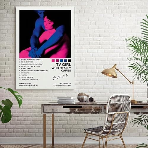 ANtruncate Who Really Cares Tv Girl Poster Music Album Poster Canvas Wall Art Room Aesthetic Modern Decor Painting Teenager Bedroom Living Room Dormitory Decor Vintage Wall Art 12x18in Unframed thumbnail 8