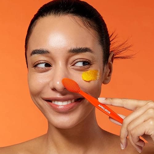 APRILSKIN Pore Cleansing Facial Silicone Brush | for Blackheads Removal & Face Scrubber | Gentle Exfoliation | Deep Pore Cleaning Massager | Pairs with Aprilskin's Carrotene Cleansing Balm thumbnail 6