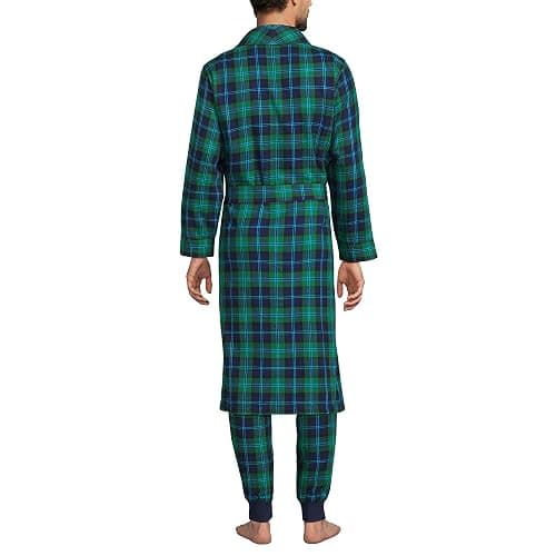 Lands' End Men's Flannel Sleepwear Robe thumbnail 2