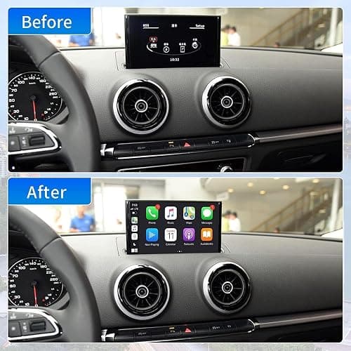 Ninetom Wireless CarPlay Android Auto Retrofit Kit Compatible with 2013-2018 Audi A3/S3, Carplay Module Receiver Box Support Navigation, Maps, Music, Mirroring, Camera thumbnail 5