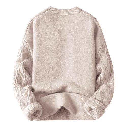 Aelfric Eden Oversized Sweater 90s Vintage Cable Knit Long Sleeve Women Heavy Crewneck Pullover thumbnail 4