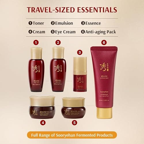 Sooryehan Ginseng Skincare gift Set - Hyobidam Korean Skin Care Set, Premium Gift Set for Intense Hydration, Firm Skin, Wild Ginseng, 13.53 fl oz thumbnail 5