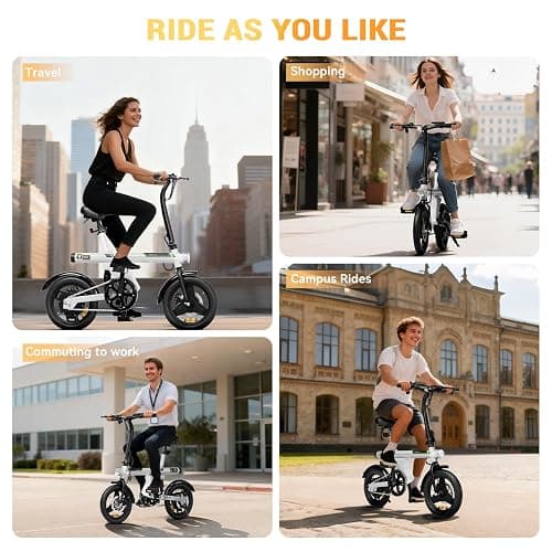 AYOLNY Electric Bike for Adults 500W/750W/1000W Peak, 14"/16"/26" Mountain E-Bike, 25/55 Miles + 20MPH Adult Electric Bicycles for Road Sand Mountain thumbnail 6