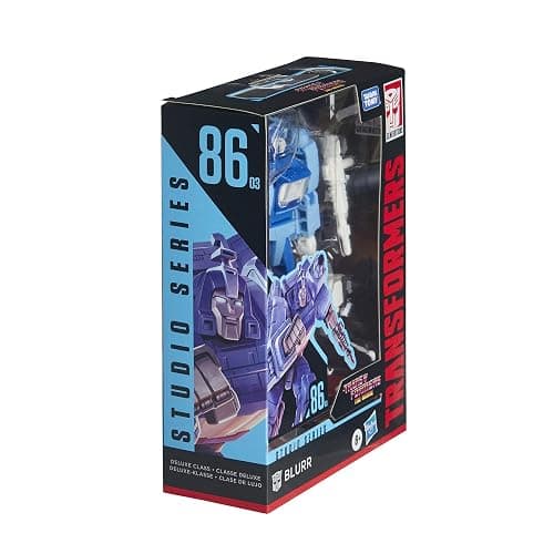 Transformers Toys Studio Series 86-03 Deluxe Class The The Movie 1986 Blurr Action Figure - Ages 8 and Up, 4.5-inch thumbnail 2