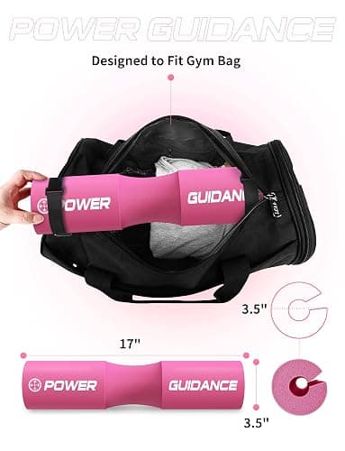 POWER GUIDANCE Barbell Squat Pad - Neck & Shoulder Protective Pad - Great for Squats, Lunges, Hip Thrusts, Weight Lifting & More - Fit Standard and Olympic Bars Perfectly thumbnail 6