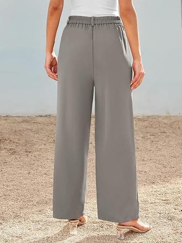 AUTOMET Women Wide Leg Dress Pants High Waisted Loose Fit Business Casual Work Trousers with Pockets 2026 thumbnail 5