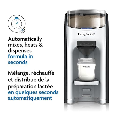 Baby Brezza Formula Pro Advanced Formula Dispenser Machine - Automatically Mix A Warm Formula Bottle Instantly - Easily Make Bottle With Automatic Powder Blending, White thumbnail 4