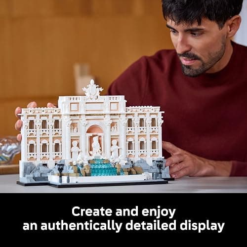 LEGO Architecture Trevi Fountain Building Set - Collectible Model of Italian Landmark for Display for Adults, 18+ - Gift for Women & Men - 21062 thumbnail 7
