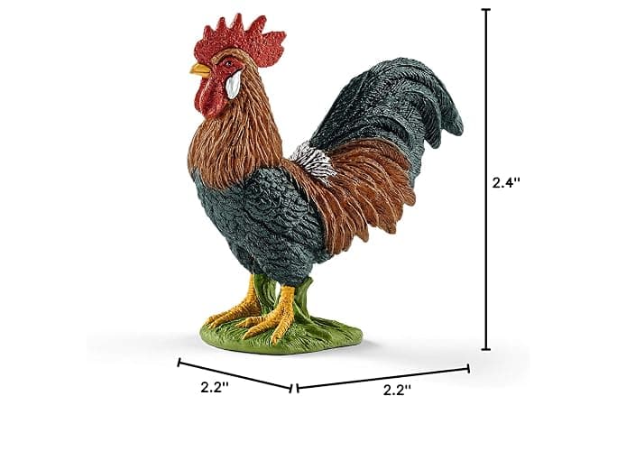 Schleich Farm World, Farm Animal Toys for Boys and Girls, Realistic Bird Toys, Rooster Toy Figurine, Ages 3+ thumbnail 2