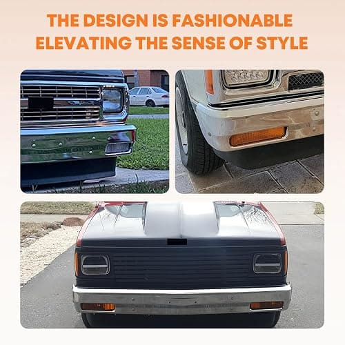 CarPartsDepot Front Bumper Face Bar Chrome Steel Compatible With 1982-1990 Chevrolet S10 Compatible With 1982-1990 GMC S15 GM1002365 thumbnail 3