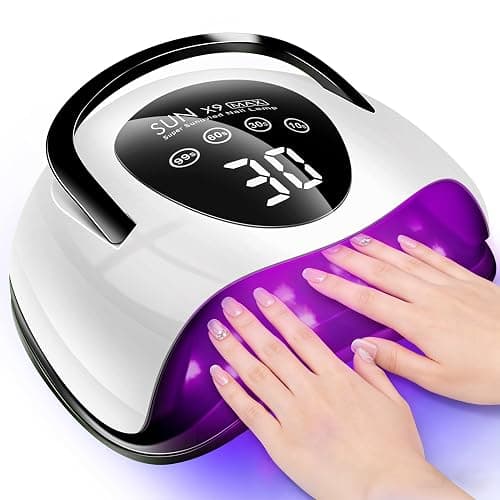 LadyMisty 268W UV LED Nail Lamp, 2026 Upgrade UV Light for Gel Nails with 57 Beads, Nail Dryer with 4 Timer Setting & LCD Touch Display, Professional Nail Lamp – Best Gifts (Black) - Image 1