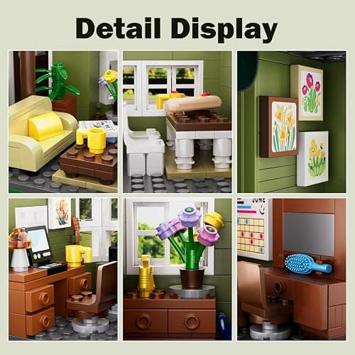 Modern House Building Set, Warm Family Comedy TV Sitcoms The Dunphy's House Building Set Compatible with Lego Gifts for Fans and Adults and Girls Aged 14+ (1176 PCS) thumbnail 6