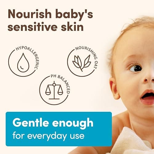 Aveeno Baby Daily Care Gift Set with Oat Extract & Prebiotic Oat, Contains Daily Moisturizing Body Lotion & Gentle 2-in-1 Baby Bath Wash & Shampoo, Hypoallergenic & Paraben-Free, Two Pack thumbnail 8