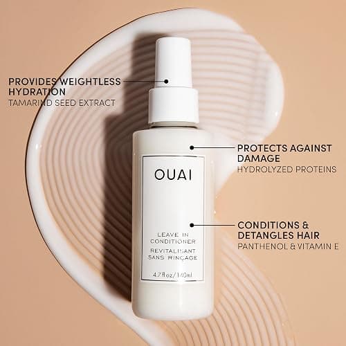 OUAI Leave In Conditioner & Heat Protectant for Hair - Prep Hair for Styling or Use as Detangling Spray to Fight Frizz & Flyaways - No Parabens, Sulfates or Phthalates (1.5 oz) thumbnail 8