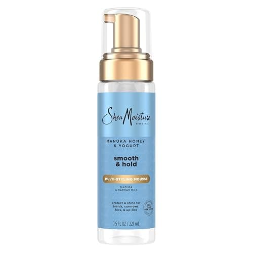 SheaMoisture Manuka Honey & Yogurt Smooth & Hold Multi-Styling Hair Mousse for Nourishment 7.5 oz - Image 1