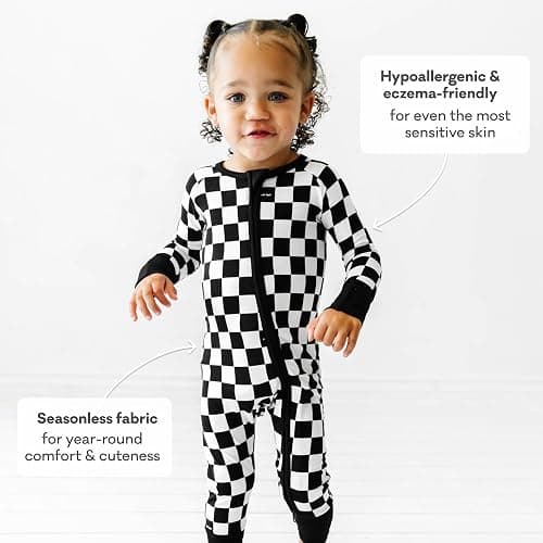 Little Sleepies Pajamas for Baby Boys & Girls, Viscose from Bamboo Baby Pajamas, Sleepers, 2-Way Zipper PJs thumbnail 7