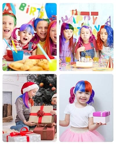 New Hair Chalk Comb Temporary Hair Color Dye for Girls Kids, Washable Hair Chalk for Girls Age 4 5 6 7 8 9 10-12 Birthday Christmas New Year Cosplay Hair DIY Party thumbnail 6