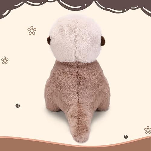 Riuhot Cute Otter Plush Soft Plushie Toy Stuffed Animal Birthday Gift for Kids Children Girls Boys 9.8 Inch Sea Otter Stuffed Animals thumbnail 3