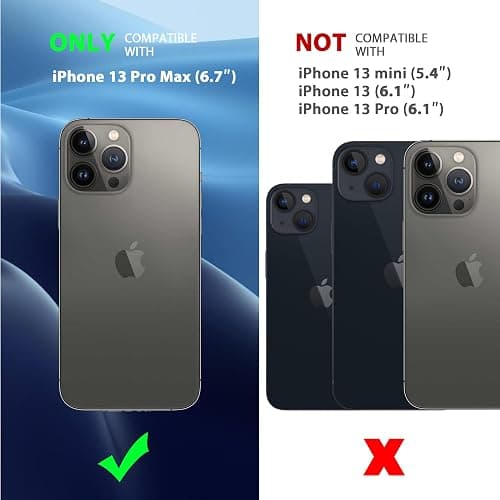 CACOE Magnetic Case for iPhone 13 Pro Max 6.7 inch-Compatible with MagSafe & Magnetic Car Phone Mount,Anti-Fingerprint TPU Thin Phone Cases Cover Protective Shockproof(Black) thumbnail 3