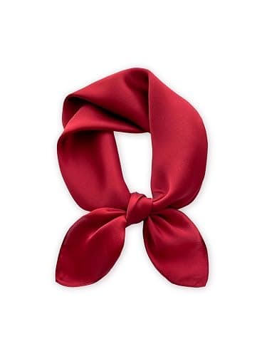 MEISEE Solid Color Mulberry Silk Scarf 26" Square Scarf Neck Scarf Hair Head Breathable Lightweight for Women Gift Packed - Image 1
